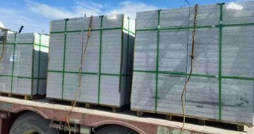 潮州 芝麻白花岗岩地铺石装车日常