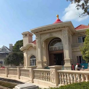 潮州 黄金麻花岗岩欧式别墅