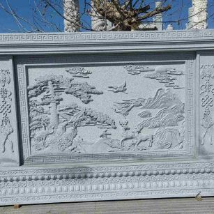 潮州 芝麻白大型照壁，屏风，影壁