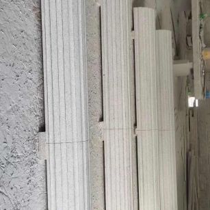 潮州 花岗岩厂家带你看白麻花岗岩门楼大柱柱皮