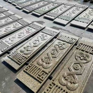 潮州 黄金麻花岗岩外墙雕刻板