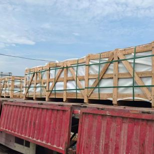 潮州 芝麻白花岗岩地铺石出口专车-泰国游