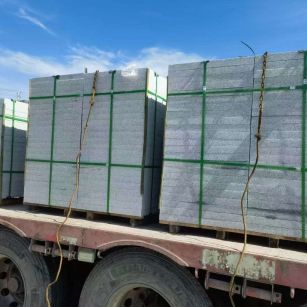 潮州 芝麻白花岗岩地铺石装车日常