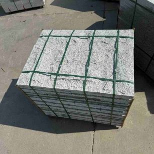 潮州 白麻花岗岩石材自然面蘑菇石成品