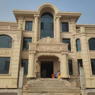 潮州 黄金麻花岗岩别墅外墙干挂