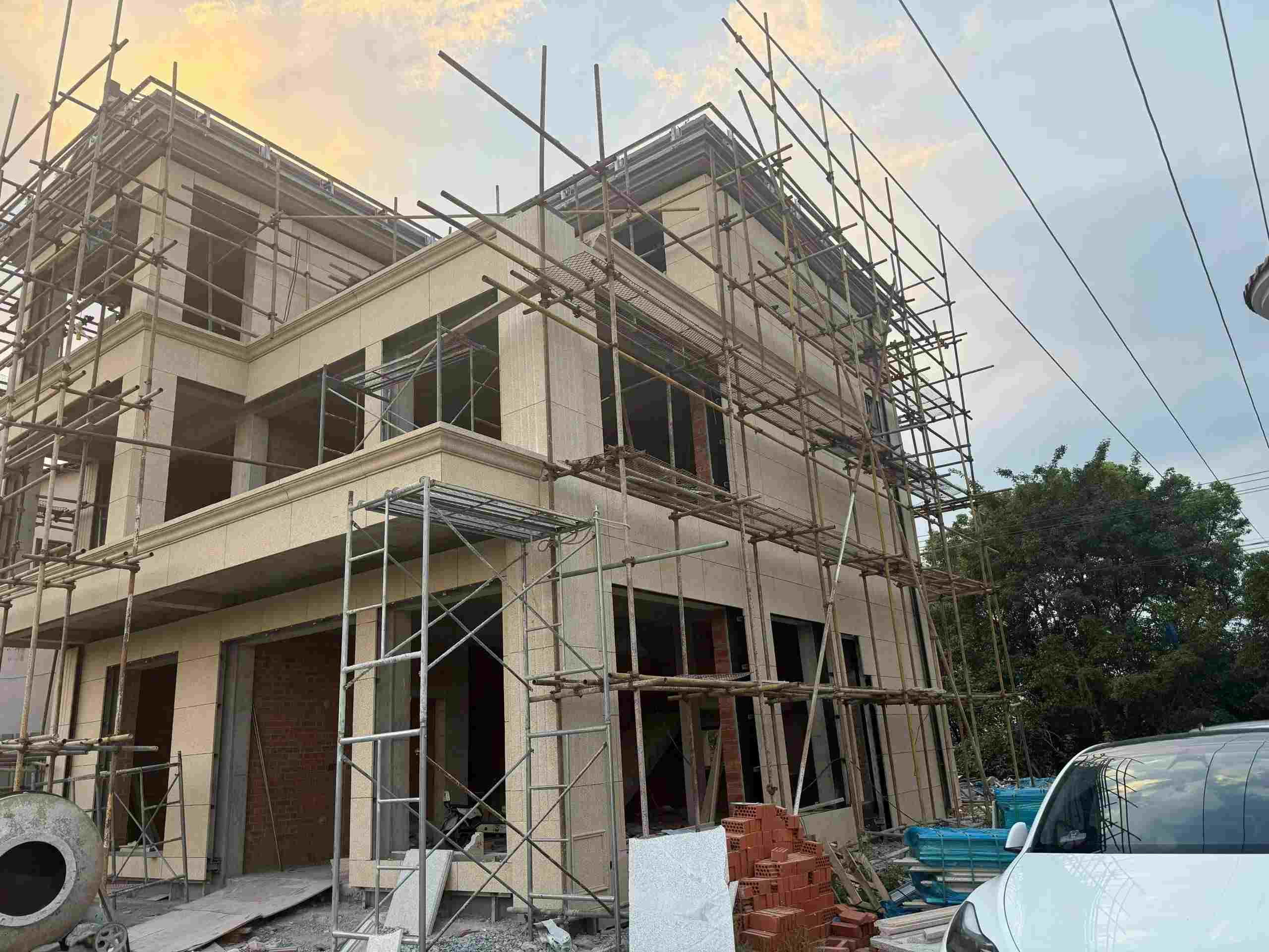 潮州 黄金麻荔枝面花岗岩外墙干挂