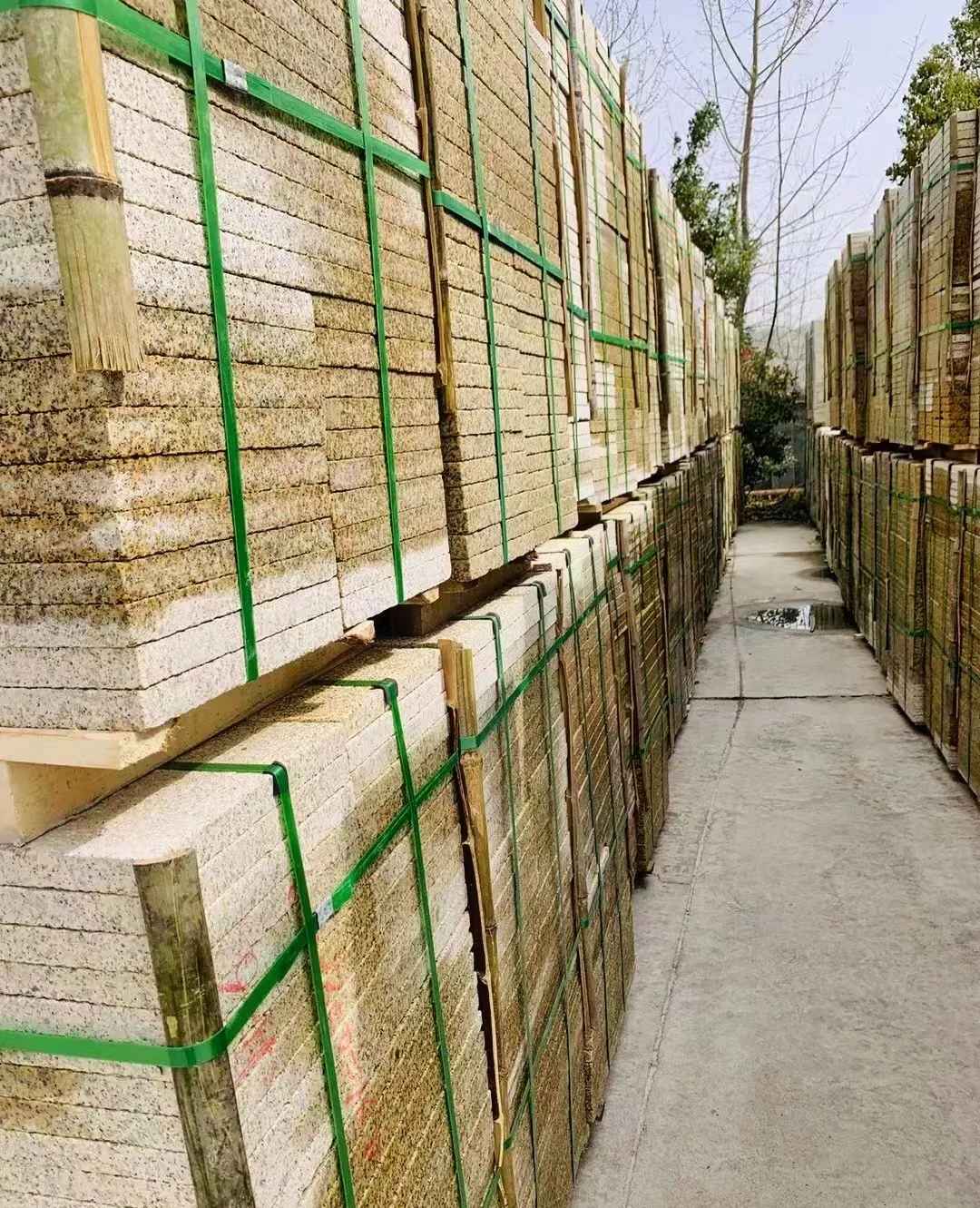 潮州 黄金麻花岗岩荔枝面地铺石