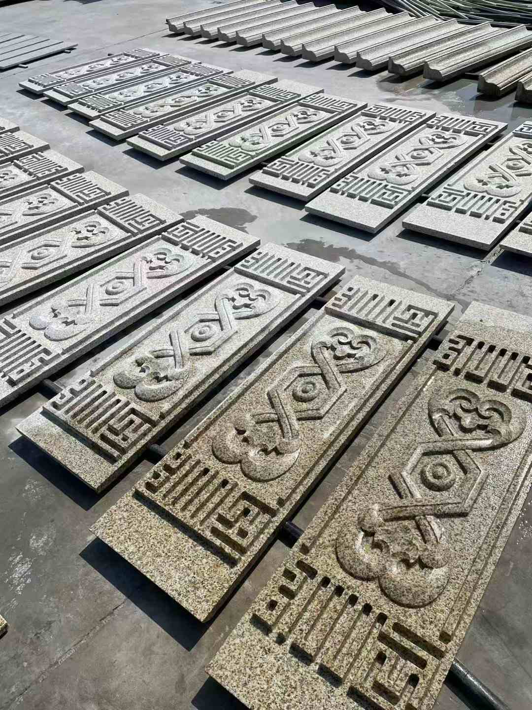 潮州 黄金麻花岗岩外墙雕刻板