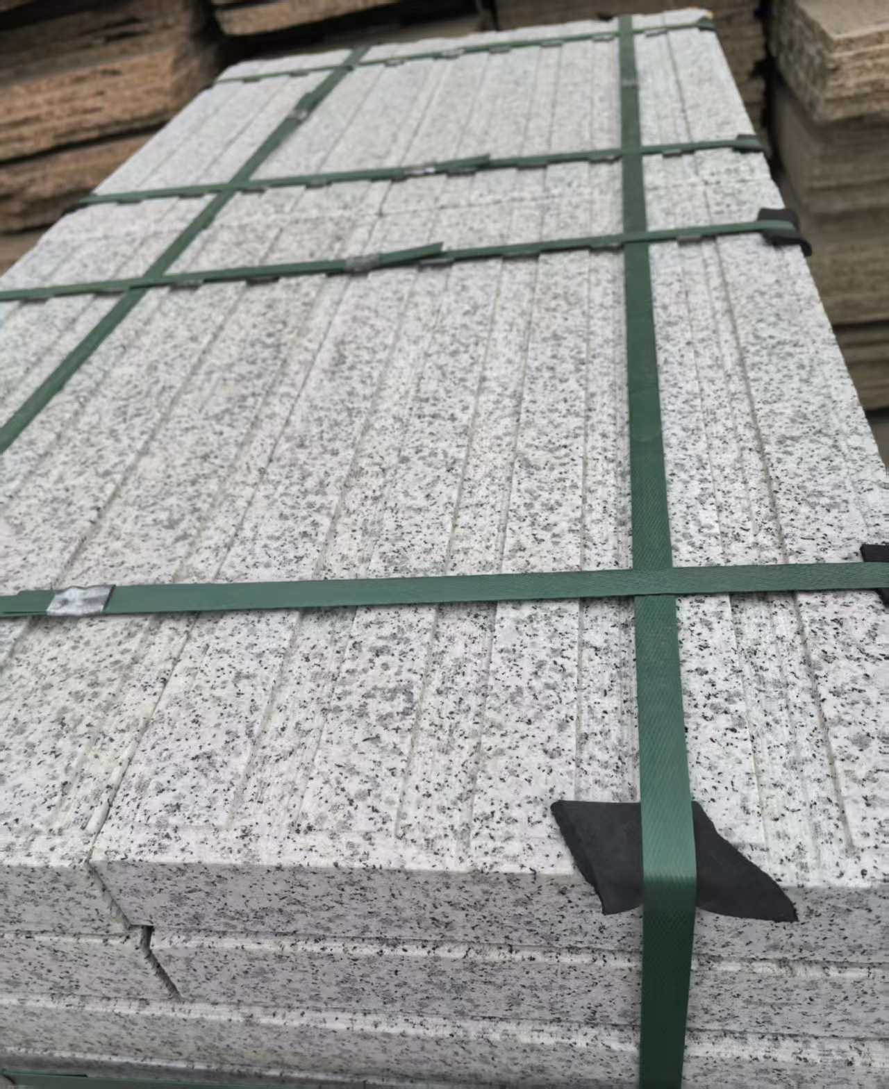 潮州 白麻花岗岩直行盲道石，盲条，地铺石