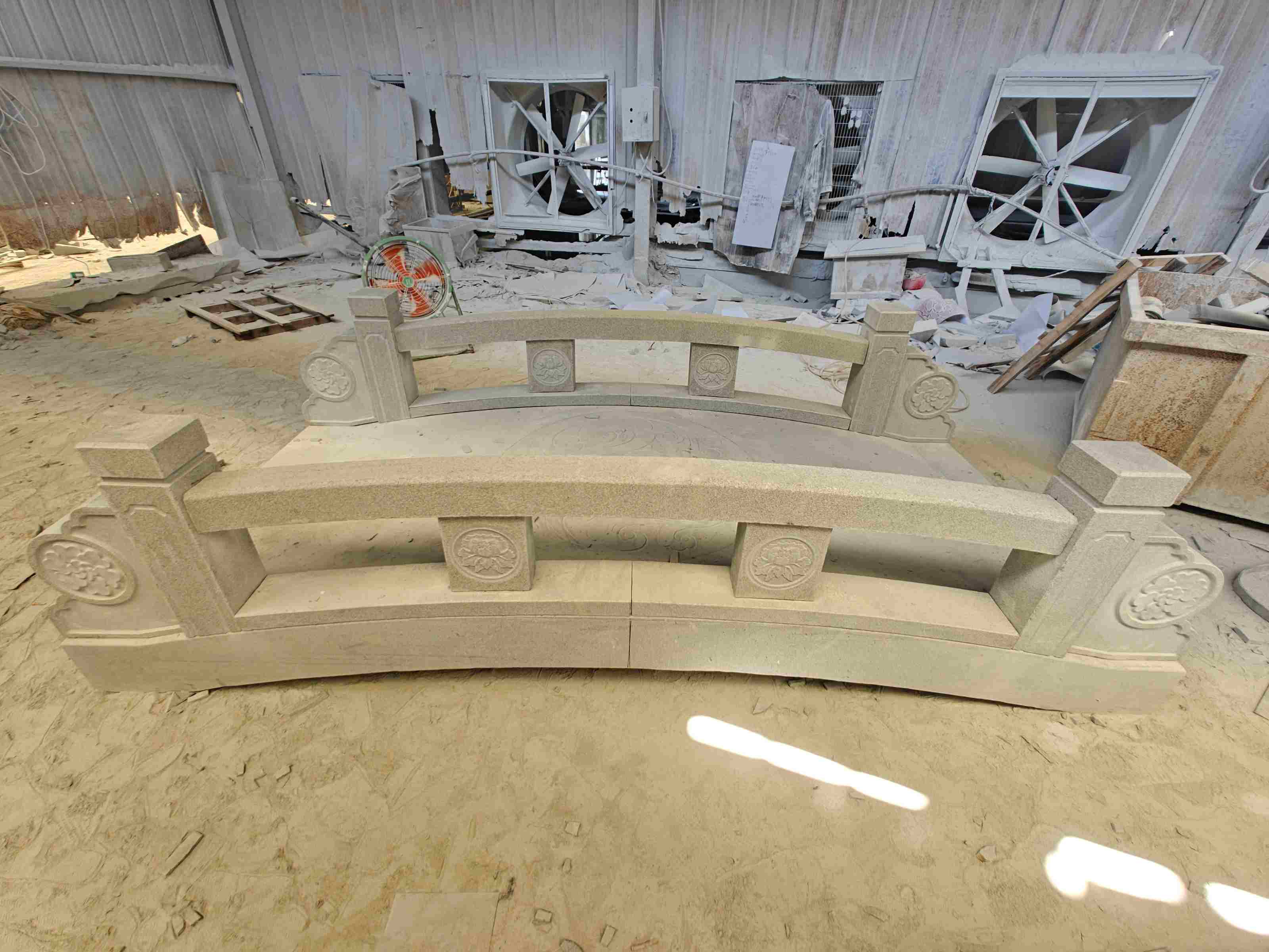 潮州 芝麻灰花岗岩异形加工-拱桥，石桥