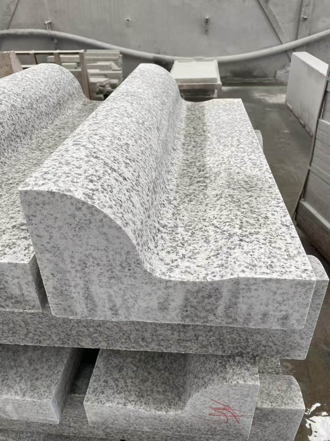 潮州 白麻花岗岩S型路沿石，路侧石，马路牙子等