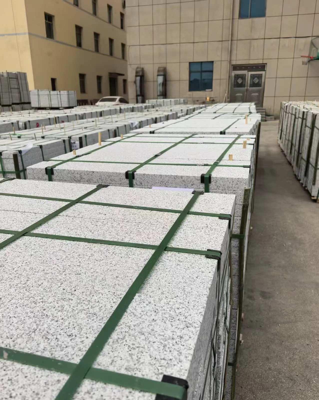 潮州 白麻花岗岩5.0公分荔枝面地铺石