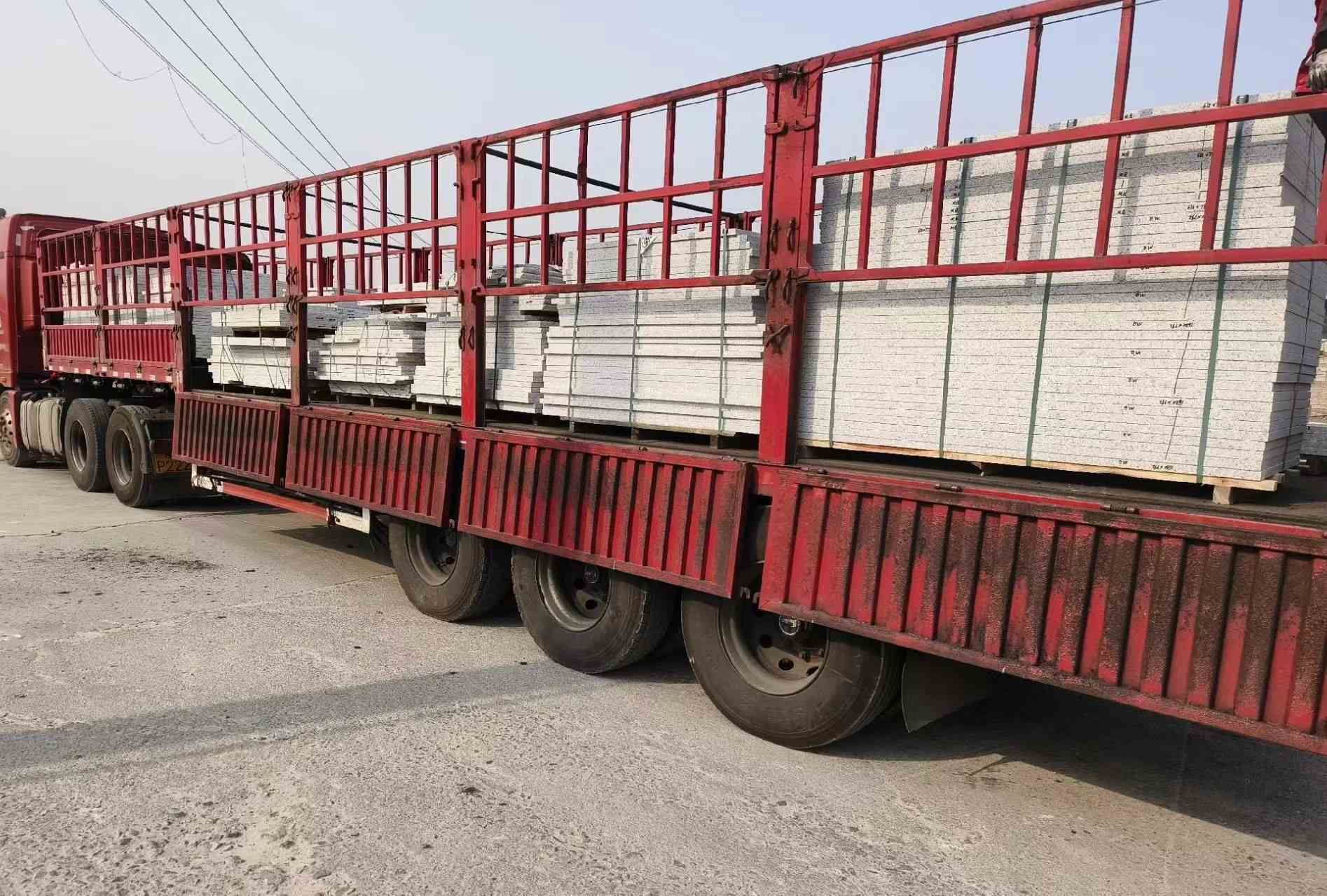 潮州 白麻荔枝面外墙干挂，工厂装车日常